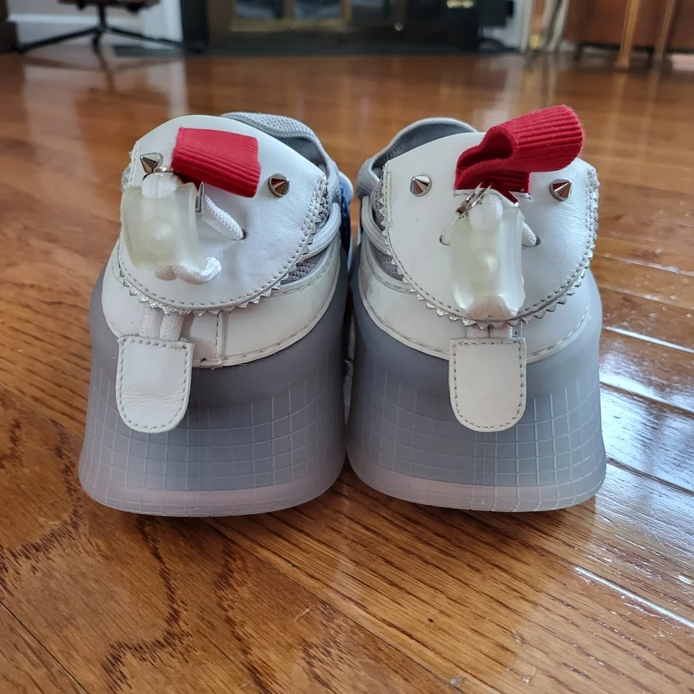 Christian Louboutin Blue and Gray Men's Sneakers